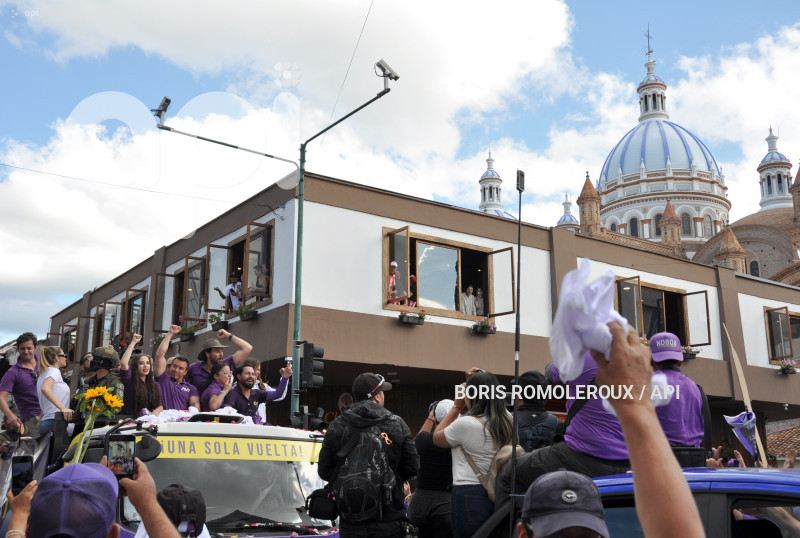 CUENCA-ELECCIONES DANIEL NOBOA-CANDIDATO PRESIDENTE