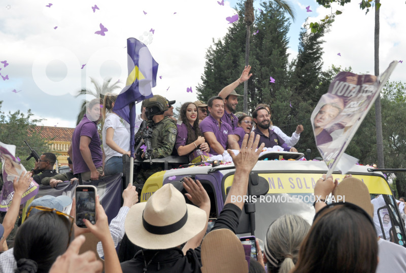 CUENCA-ELECCIONES DANIEL NOBOA-CANDIDATO PRESIDENTE