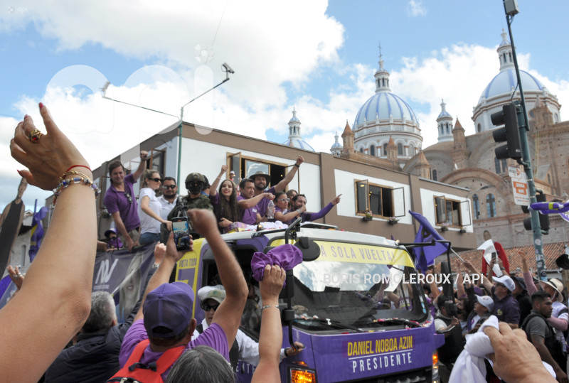 CUENCA-ELECCIONES DANIEL NOBOA-CANDIDATO PRESIDENTE