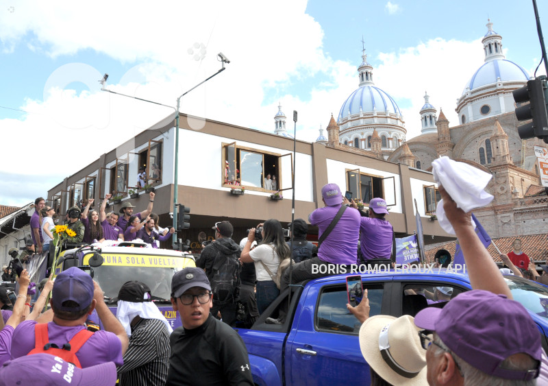 CUENCA-ELECCIONES DANIEL NOBOA-CANDIDATO PRESIDENTE
