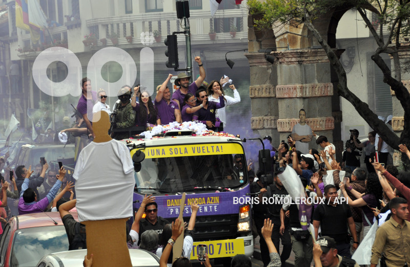 CUENCA-ELECCIONES DANIEL NOBOA-CANDIDATO PRESIDENTE