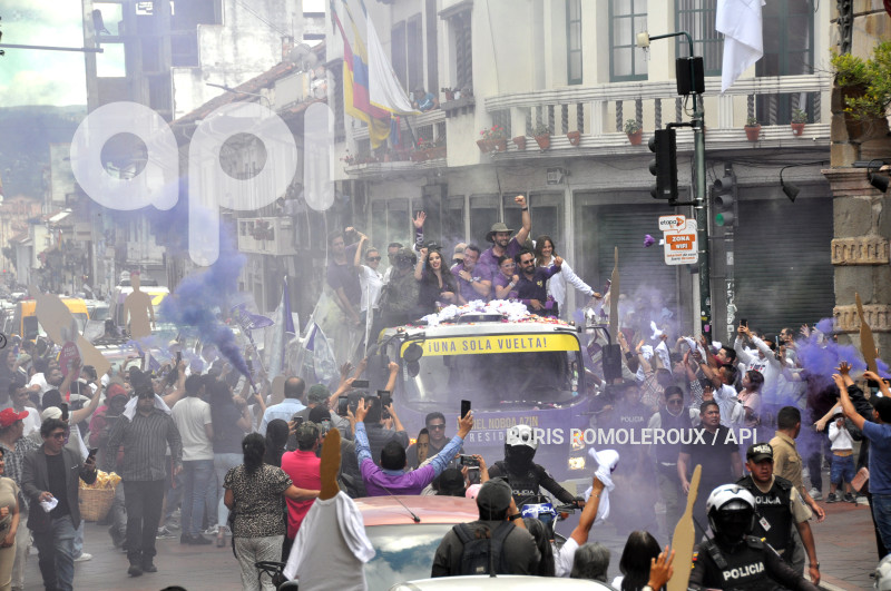 CUENCA-ELECCIONES DANIEL NOBOA-CANDIDATO PRESIDENTE