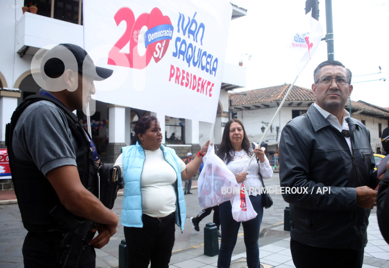 CUENCA-ELECCIONES IVAN SAQUICELA-CANDIDATO PRESIDENTE
