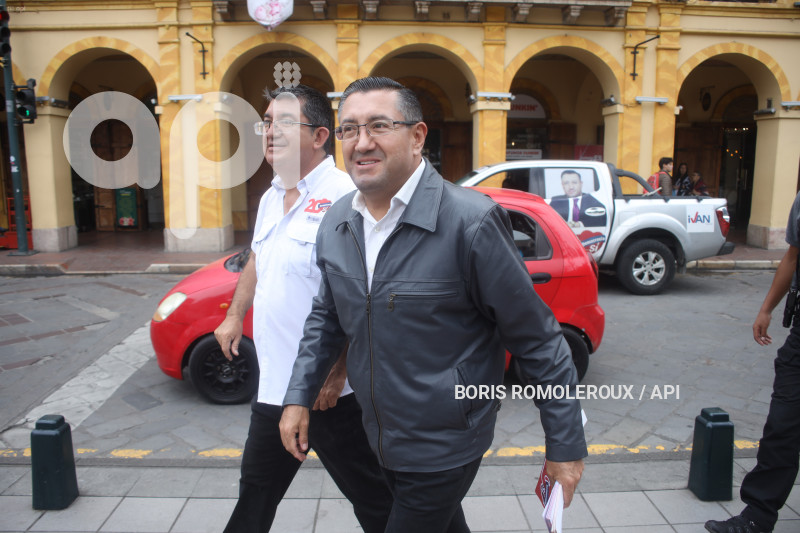 CUENCA-ELECCIONES IVAN SAQUICELA-CANDIDATO PRESIDENTE