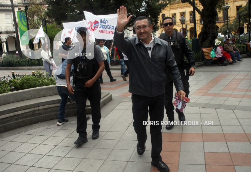 CUENCA-ELECCIONES IVAN SAQUICELA-CANDIDATO PRESIDENTE