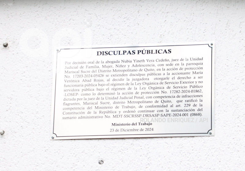 NUBIA VERA MINISTERIO DE TRABAJO