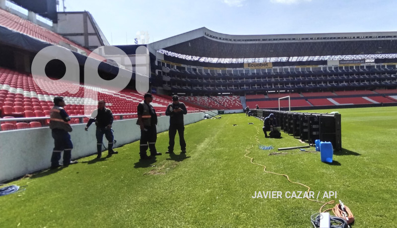 ESTADIO RODRIGO PAZ PREPARATIVOS