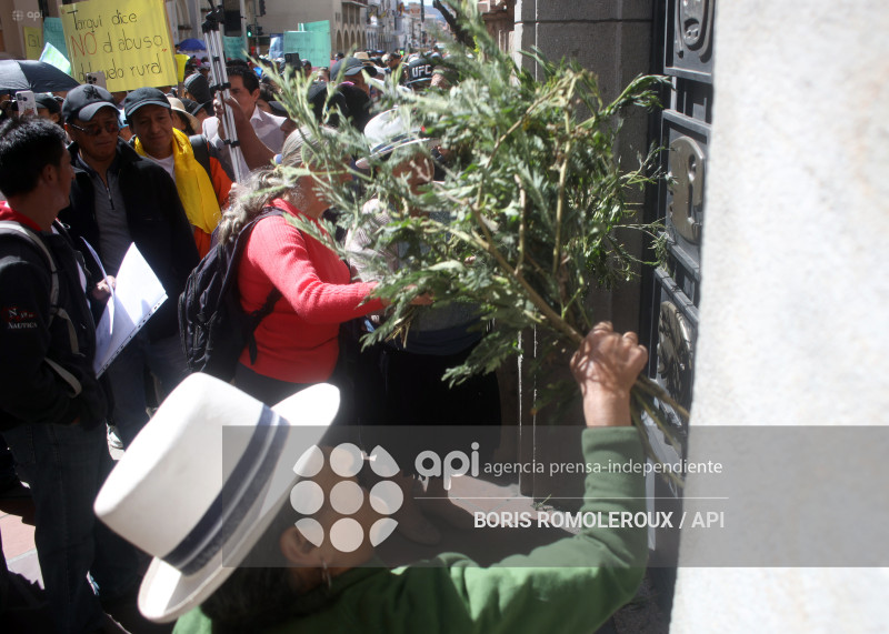 CUENCA-PROTESTA-COMUNEROS-POR LEY TERRITORIAL