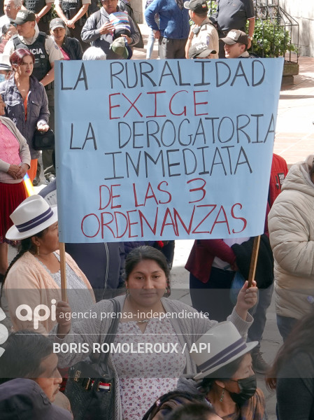 CUENCA-PROTESTA-COMUNEROS-POR LEY TERRITORIAL