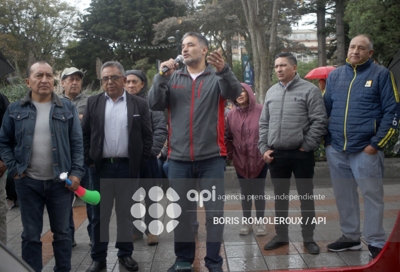 CUENCA-PROTESTA TRANSPORTISTAS