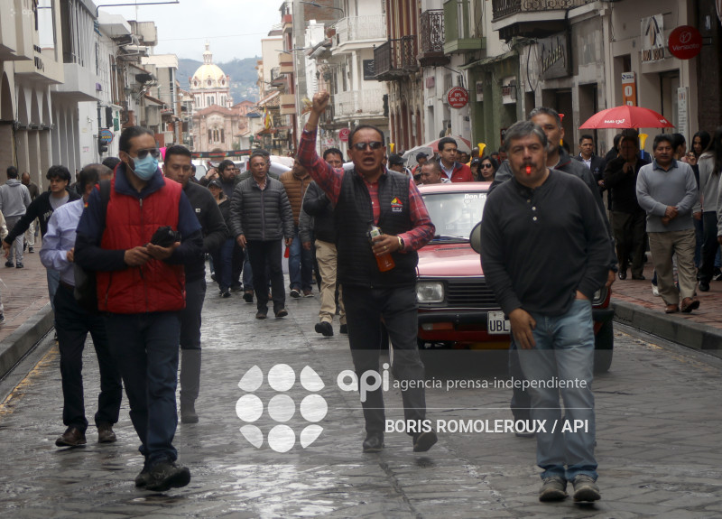 CUENCA-PROTESTA TRANSPORTISTAS