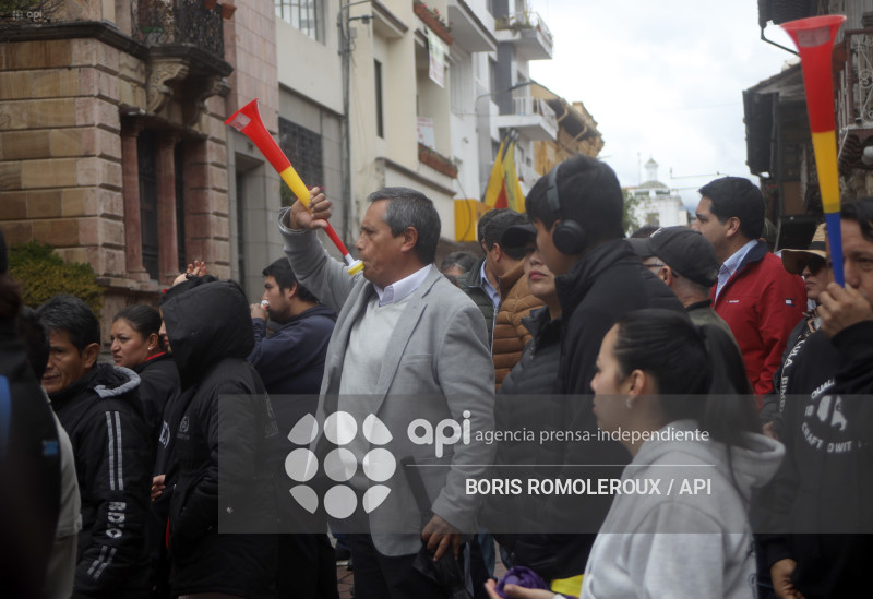 CUENCA-PROTESTA TRANSPORTISTAS