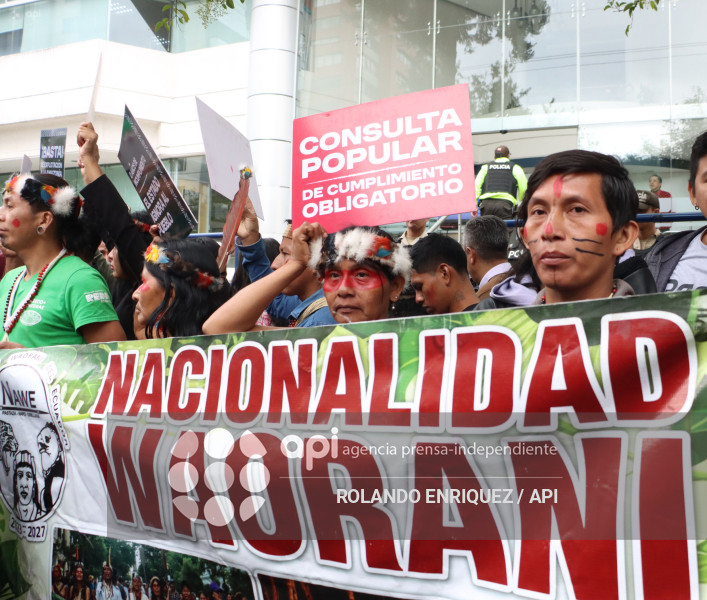 WAORANIS EN LA  CORTE CONSTITUCIONAL POR EL  YASUNI