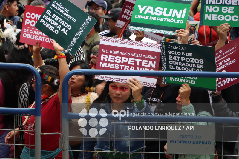 WAORANIS EN LA  CORTE CONSTITUCIONAL POR EL  YASUNI