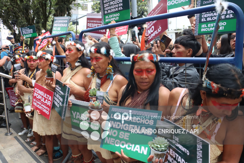 WAORANIS EN LA  CORTE CONSTITUCIONAL POR EL  YASUNI