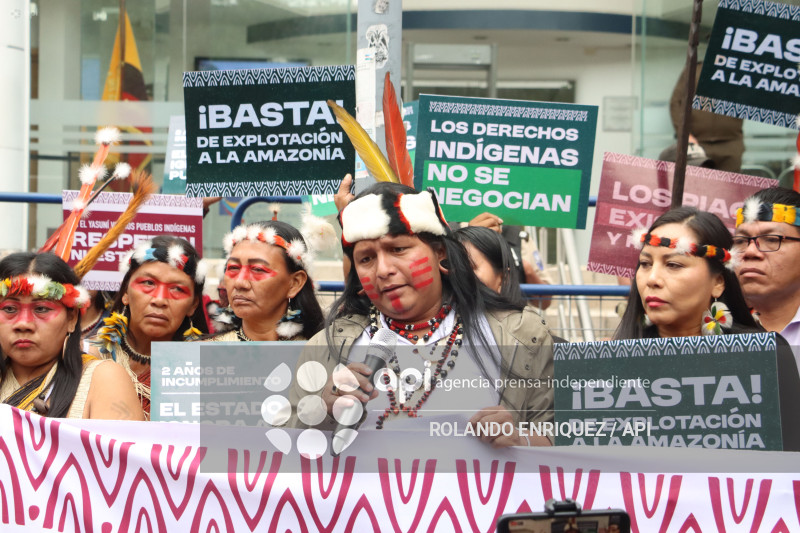 WAORANIS EN LA  CORTE CONSTITUCIONAL POR EL  YASUNI