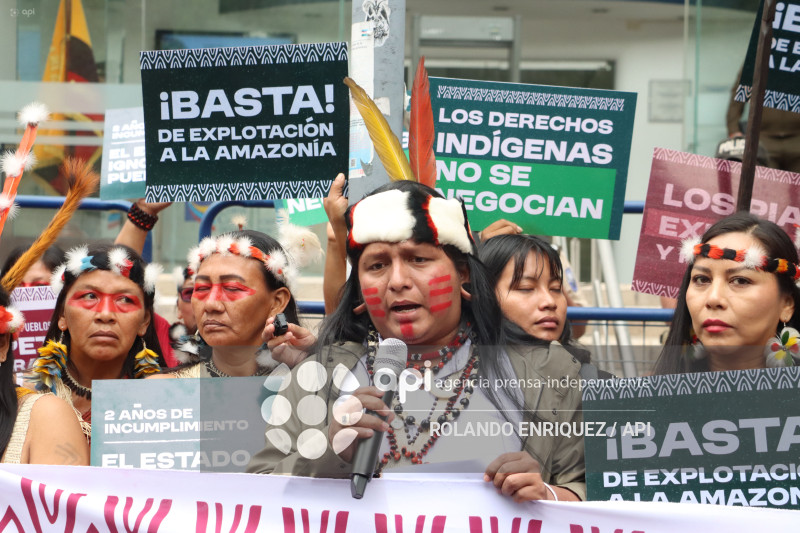 WAORANIS EN LA  CORTE CONSTITUCIONAL POR EL  YASUNI