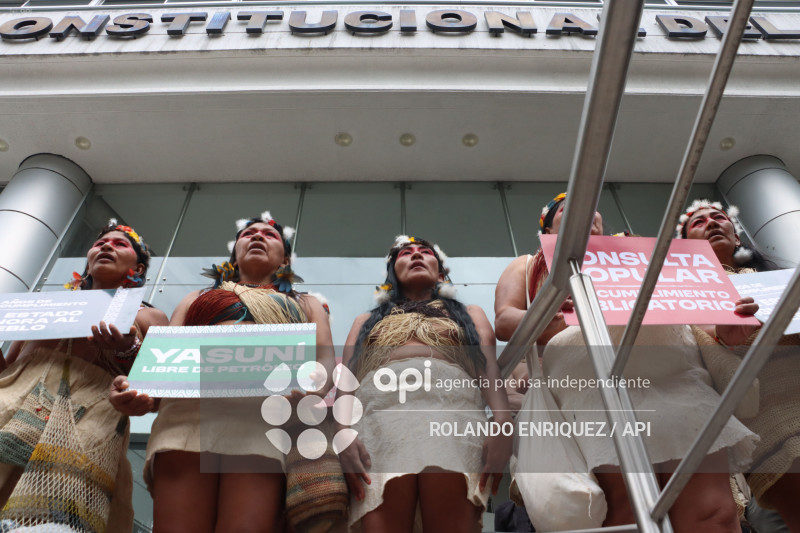 WAORANIS EN LA  CORTE CONSTITUCIONAL POR EL  YASUNI
