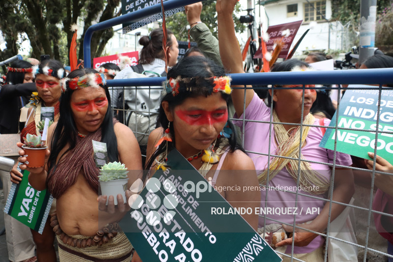 WAORANIS EN LA  CORTE CONSTITUCIONAL POR EL  YASUNI