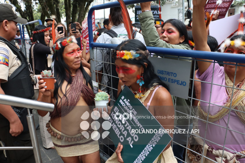 WAORANIS EN LA  CORTE CONSTITUCIONAL POR EL  YASUNI