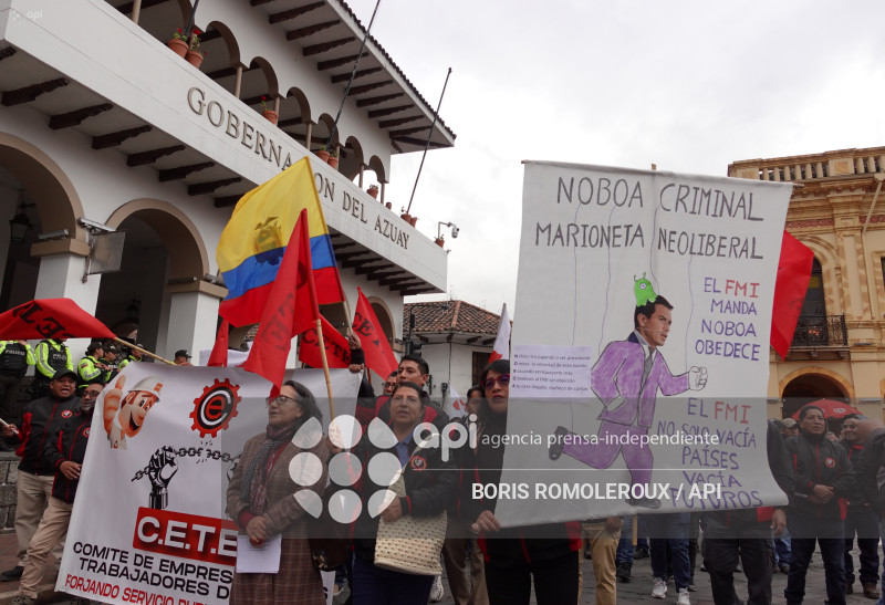 CUENCA-MARCHA-CONTRA GOBIERNO NOBOA