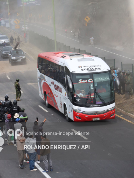 PROTESTAS PANAMERICANA NORTE QUITO