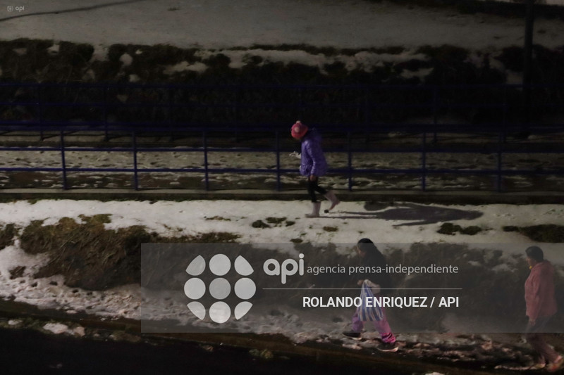 GRANIZO EN LA  LOMA DE PUENGASI