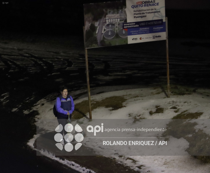 GRANIZO EN LA  LOMA DE PUENGASI