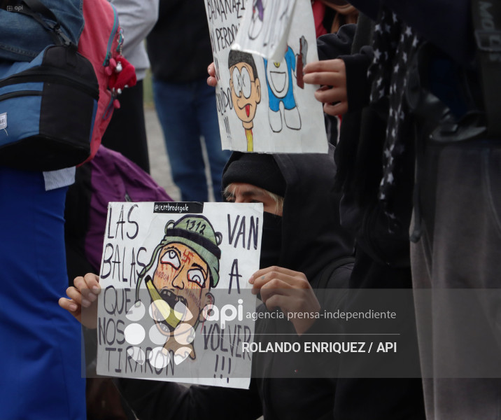 ESTUDIANTES DE LA CENTRAL PROTESTAN FISCALIA DE FLAGRANCIA