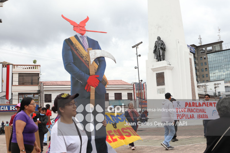 MARCHA-IBARRA-DANIEL NOBOA-PARO NACIONAL-MANIFESTACIONES