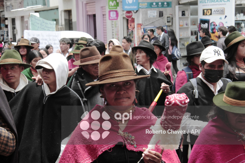 MARCHA PACIFICA INDIGENA EN AMBATO