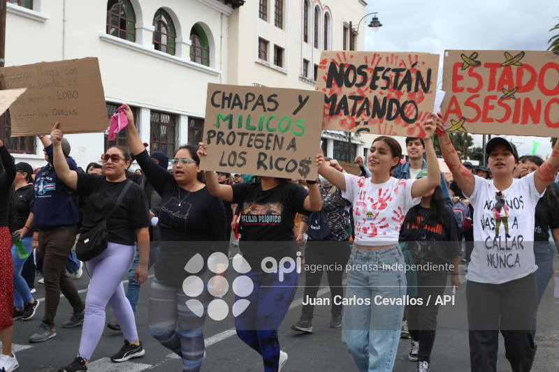 MARCHA-IBARRA-DANIEL NOBOA-PARO NACIONAL-MANIFESTACIONES