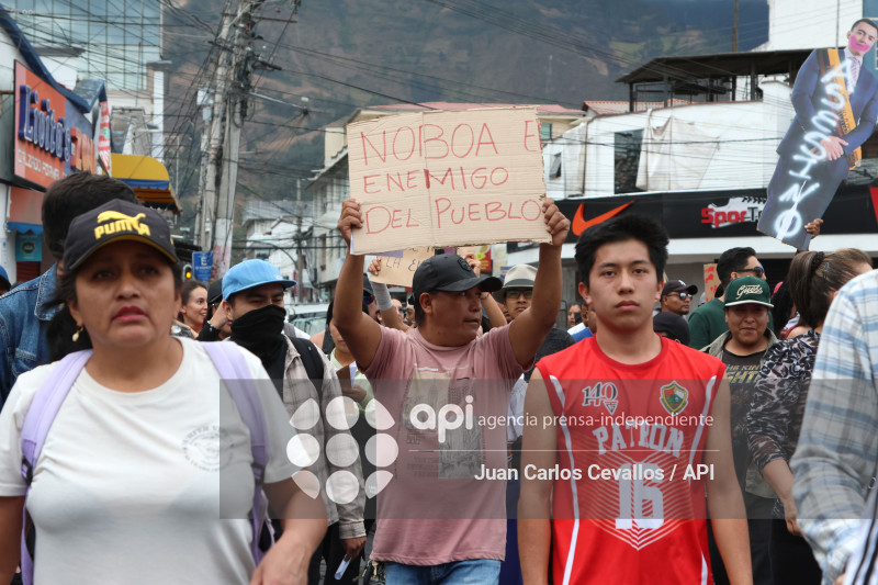 MARCHA-IBARRA-DANIEL NOBOA-PARO NACIONAL-MANIFESTACIONES