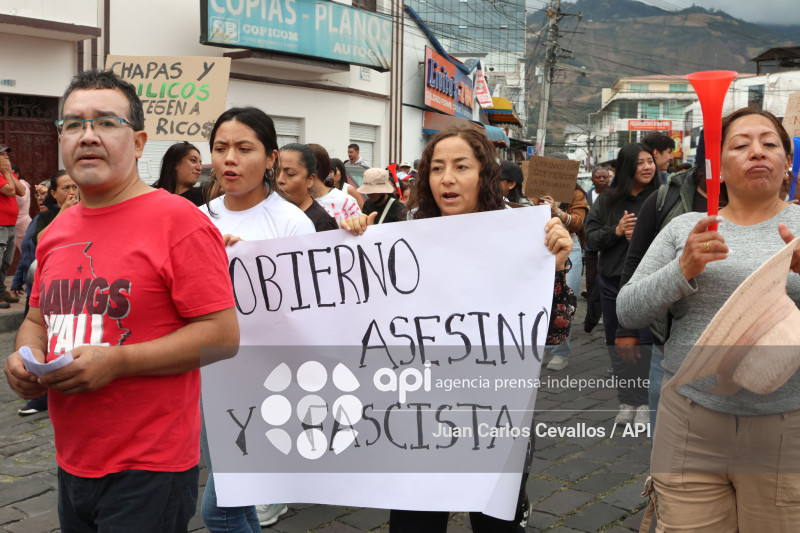 MARCHA-IBARRA-DANIEL NOBOA-PARO NACIONAL-MANIFESTACIONES