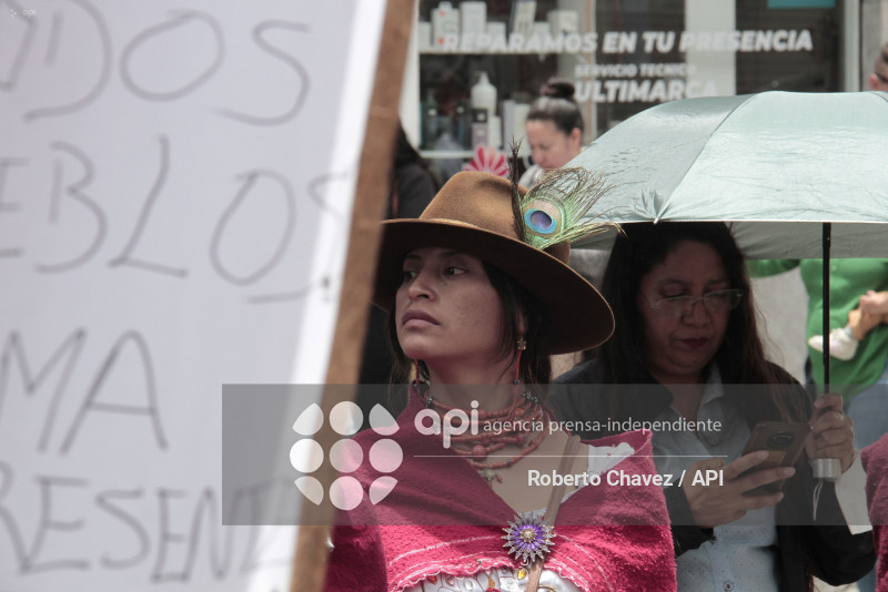 MARCHA PACIFICA INDIGENA EN AMBATO