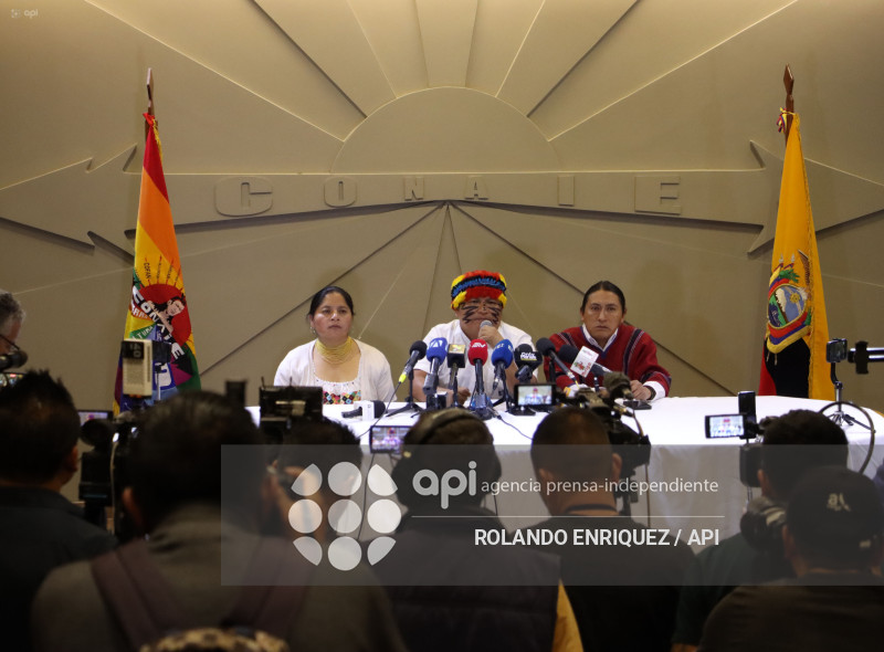 RUEDA DE PRENSA CONAIE