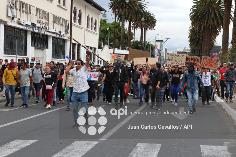 MARCHA-IBARRA-DANIEL NOBOA-PARO NACIONAL-MANIFESTACIONES