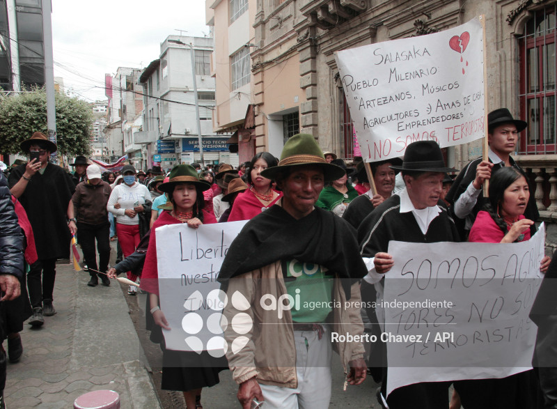 MARCHA PACIFICA INDIGENA EN AMBATO