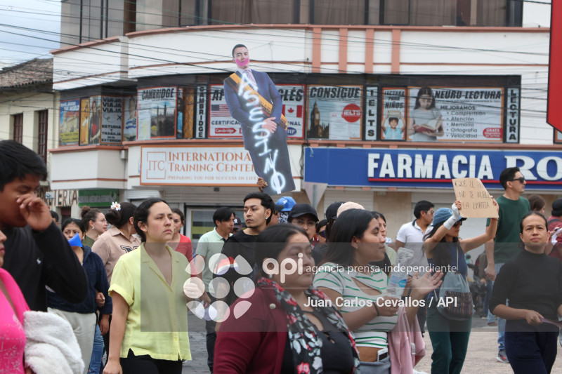 MARCHA-IBARRA-DANIEL NOBOA-PARO NACIONAL-MANIFESTACIONES