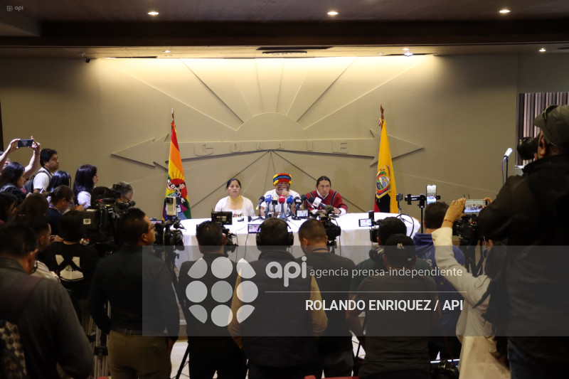 RUEDA DE PRENSA CONAIE