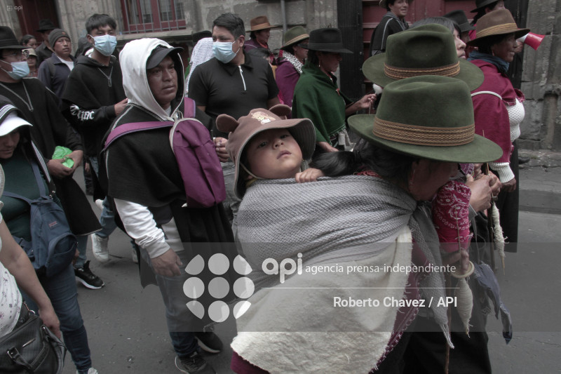 MARCHA PACIFICA INDIGENA EN AMBATO