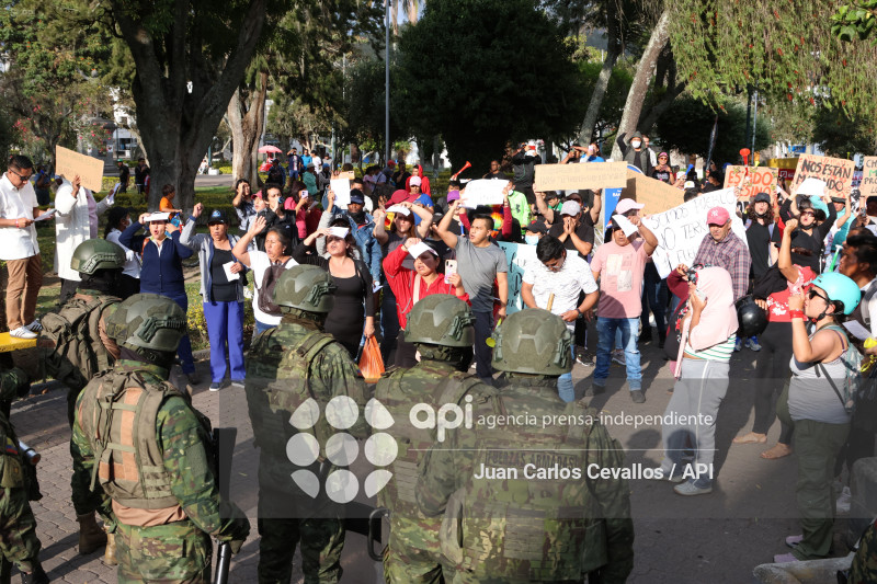 MARCHA-IBARRA-DANIEL NOBOA-PARO NACIONAL-MANIFESTACIONES
