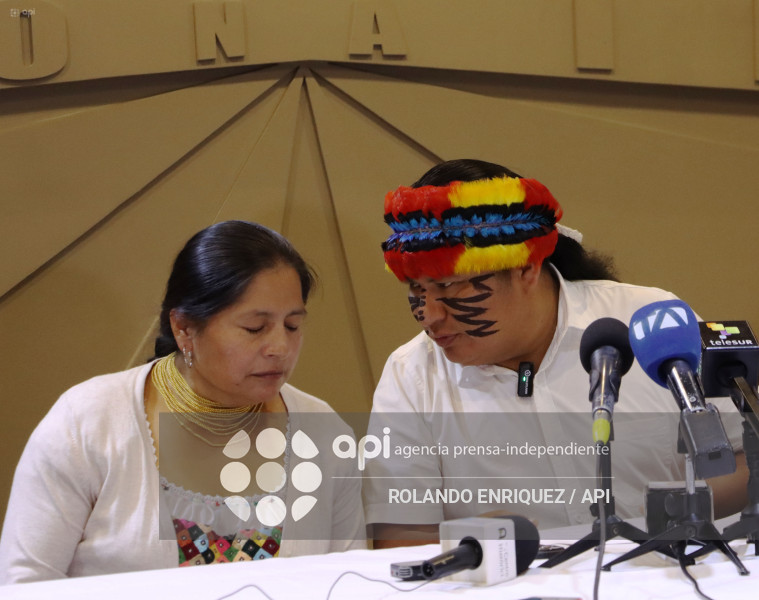 RUEDA DE PRENSA CONAIE