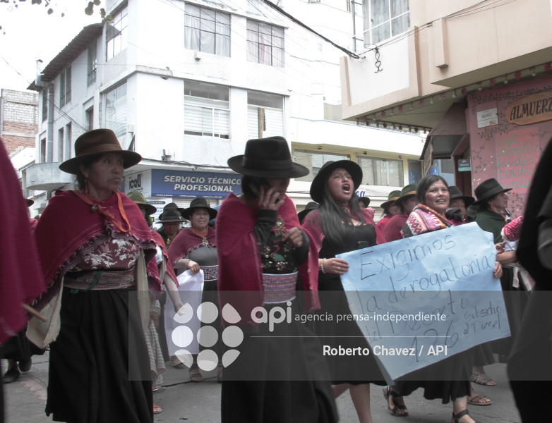 MARCHA PACIFICA INDIGENA EN AMBATO
