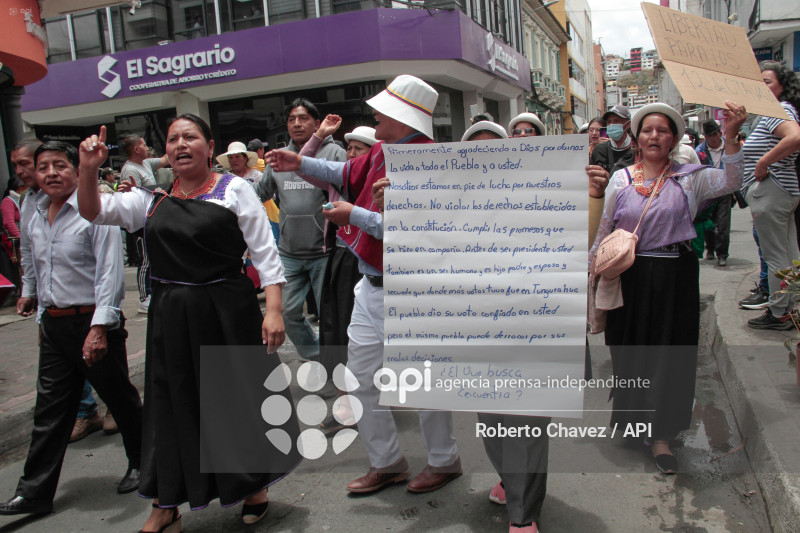 MARCHA PACIFICA INDIGENA EN AMBATO