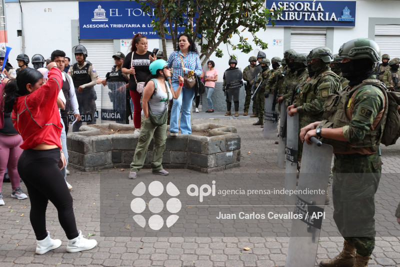 MARCHA-IBARRA-DANIEL NOBOA-PARO NACIONAL-MANIFESTACIONES