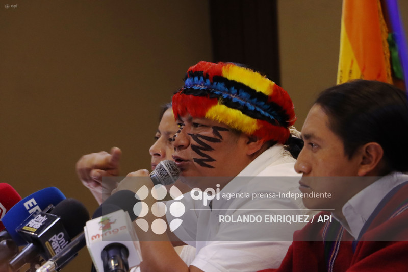 RUEDA DE PRENSA CONAIE