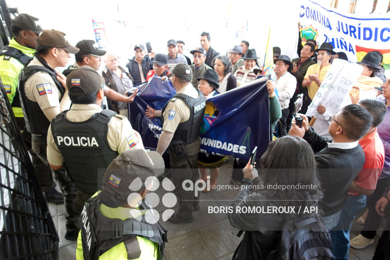 CUENCA-COMUNIDADES INDIGENAS-ANUNCIO PARO