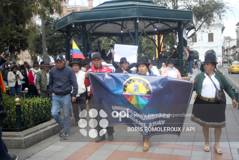 CUENCA-COMUNIDADES INDIGENAS-ANUNCIO PARO