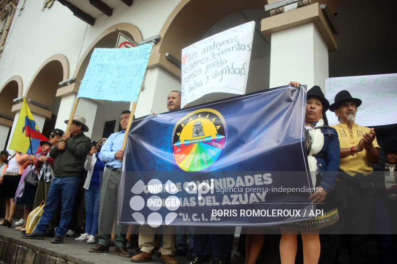 CUENCA-COMUNIDADES INDIGENAS-ANUNCIO PARO